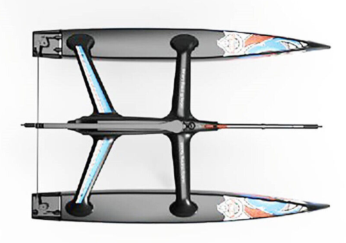 Joysway BINARY V3 Catermaran Sailboat 2.4GHz RTR RC Sailing Yacht (28 Inch High) - Picture 3 of 4