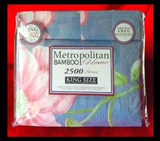  METROPOLITAN BAMBOO Home Hypoallergenic 2500 Thread ct KING SIZE Bed Sheet Set