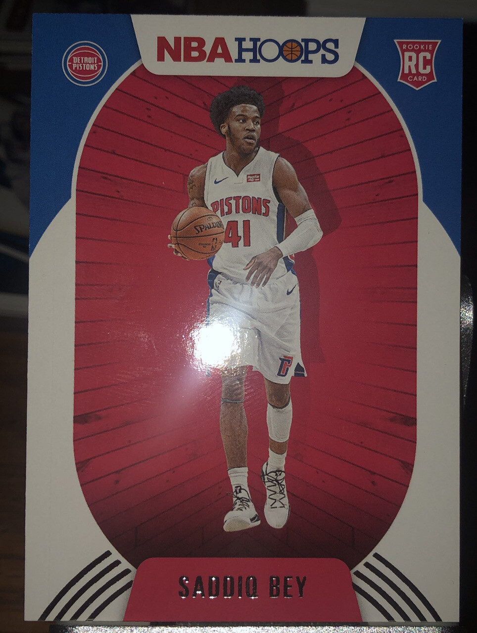 2020-21 Nba Hoops Saddiq Bey Rookie #237 Detroit Pistons. Pwe