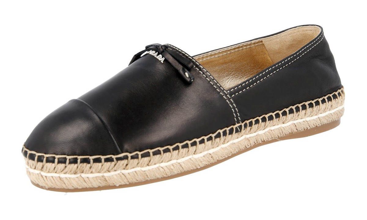 PRADA Leather Flats Slip-on Shoes Mules Espadrilles 1S740F  display picture 2