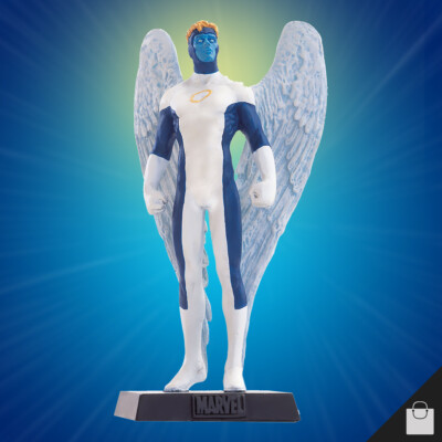 Blue Angel Variant Figurine Sealed Eaglemoss Statue Figure Marvel X-Men New 1:21