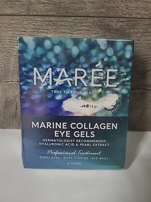 MARÉE Marine Collagen Eye Gels 12ct  New Sealed  Hyaluronic Acid Puffy Eyes