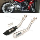 For Honda CBR650R CB650R 2019-2023 Exhaust Muffler Mid Pipe 61MM System CBR650F