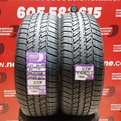 2x 265 60 R18 110H Bridgestone Dueler H/T 7.3/7.7 MM Ref. 13849
