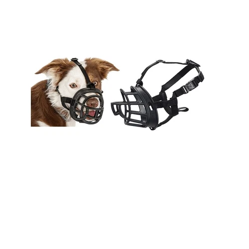 BaskerVille Ultra Muzzle for Dogs - Size 1 to 6 - Extremely Tough Durable 