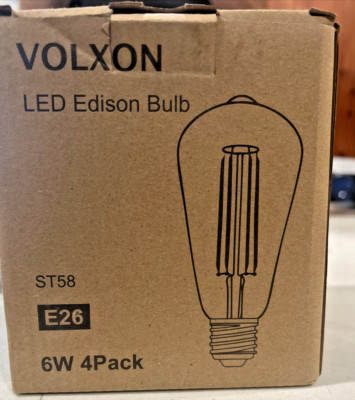 LED Edison Bulb | 4 Pack, Volxon