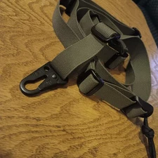 US Made Ranger Green 2 Point Tactical Sling w/ HK snap hooks