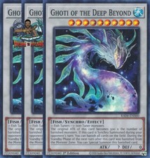 Yugioh! 3x Ghoti of the Deep Beyond RA04-EN060 Super Rare 1st Ed NM