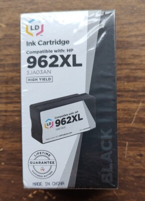 LD Replacement for HP 962XL 3JA03AN HY Black Ink OfficeJet Pro 9025 ...
