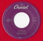 The Beatles Love Me Do / P.S. I Love You Rare Capitol Purple Error Red Vinyl 45
