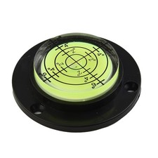 Wasserwaage 50mm Kunststoff f&uuml;r mini Nivellier Rund Schwarze Basis Werkstatt
