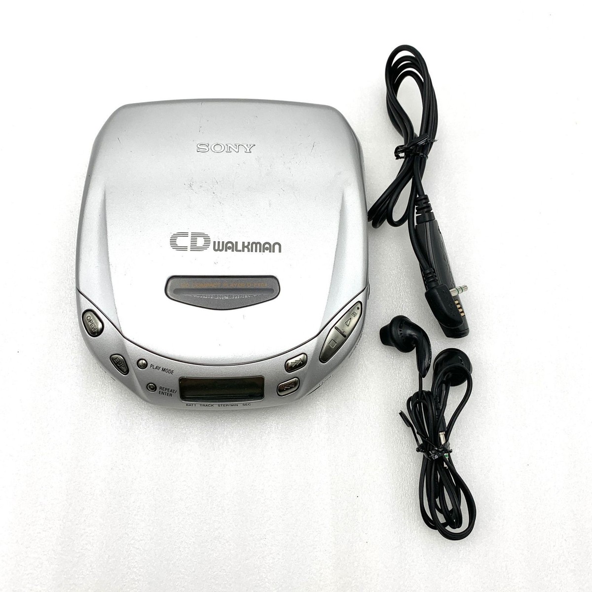 SONY CDウォークマン D-E404 箱付き SONY D-E404 Portable CD Player Walkman Compact Silver From