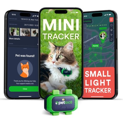 Cat GPS Tracker   Smallest Waterproof Pet Tracking Device with App, Real-Time...