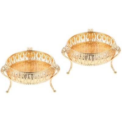  2 Pcs Obst Servierplatte Küchentablett Snack -Serviergericht Snackplatte