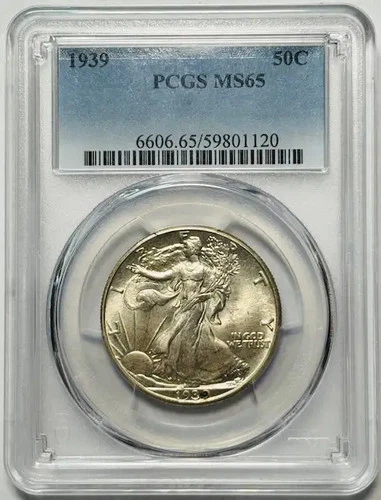 1939 P Walking Liberty Half Dollar PCGS MS-65