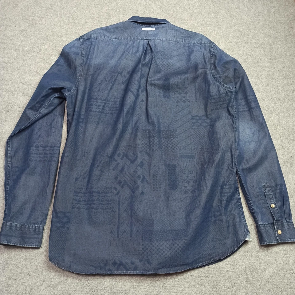 Scotch-&-Soda Shirt En Jean Pour Homme Taille XXL 2XL Slim Fit Bleu Boutonné - Photo 2/4