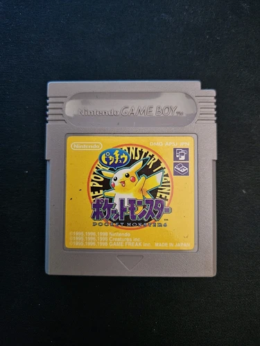 GBC Pokemon Yellow Japanese Version Game Boy Color Tested