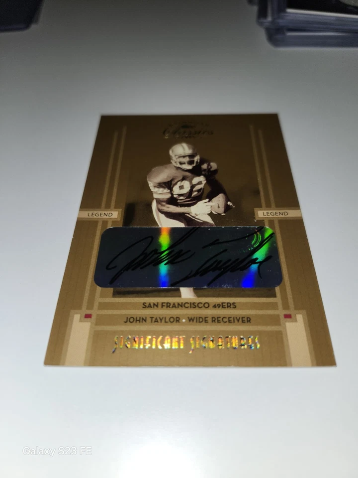 2005 Donruss Classics- John Taylor- Significant Signatures Auto /100 49ers  - Image 4 of 4