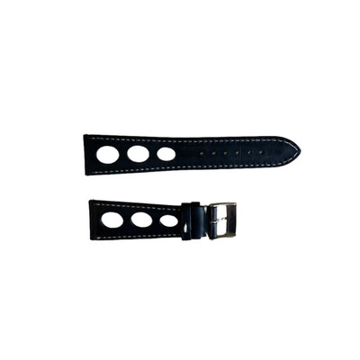 Authentic Frederique Constant Black Leather Watch Strap Band 23mm with Buckle FC