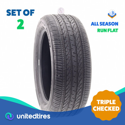 Set of (2) Used 245/50R19 Bridgestone Dueler H/P Sport AS RFT 105H - 6/32
