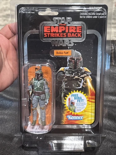 STAR WARS VINTAGE COLLECTION BOBA FETT VC09 FOIL CHASE WITH FIGURESHIELD