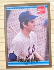 1992 Donruss Coca-Cola Nolan Ryan Career Series Mets #1 Baseball Card