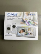  HD Video Baby Monitor 1080P 5.5 HD Display IPS Screen 2 HD Cams 24-Hour 5