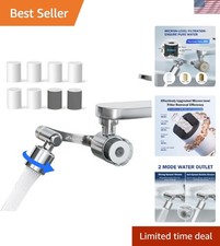 Water Filter for Sink Faucet Extender, NSF/ANSI 372, 9pcs Filter Reduce 99 C...