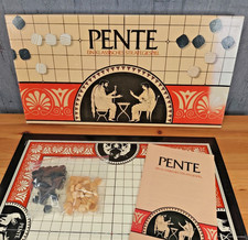 PENTE Parker Strategiespiel Klassiker ✅ komplett mit Brett & Holzsteinen 🎲🧠
