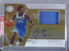 2018-19 Panini Opulence Golden Memorabilia 3/79 Buddy Hield #GA-BHD Auto r4i