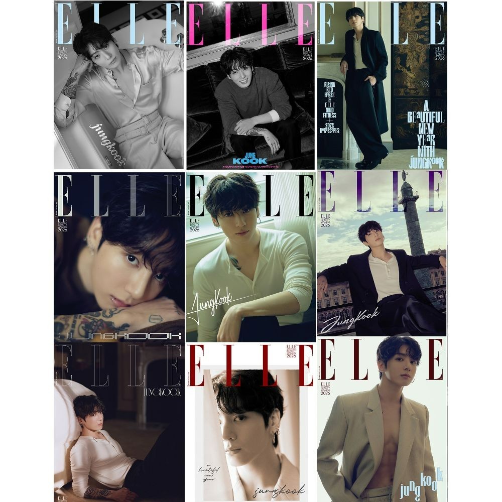 BTS JUNGKOOK ELLE Magazine Jan 2026 (9 Types) | eBay