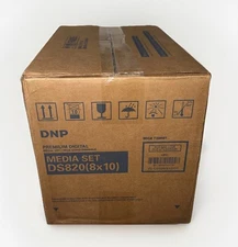 DNP DS820 8x10 Media Kit DS820-8x10 2 Rolls of Paper & Ribbon Per Box 130 IMG Ea
