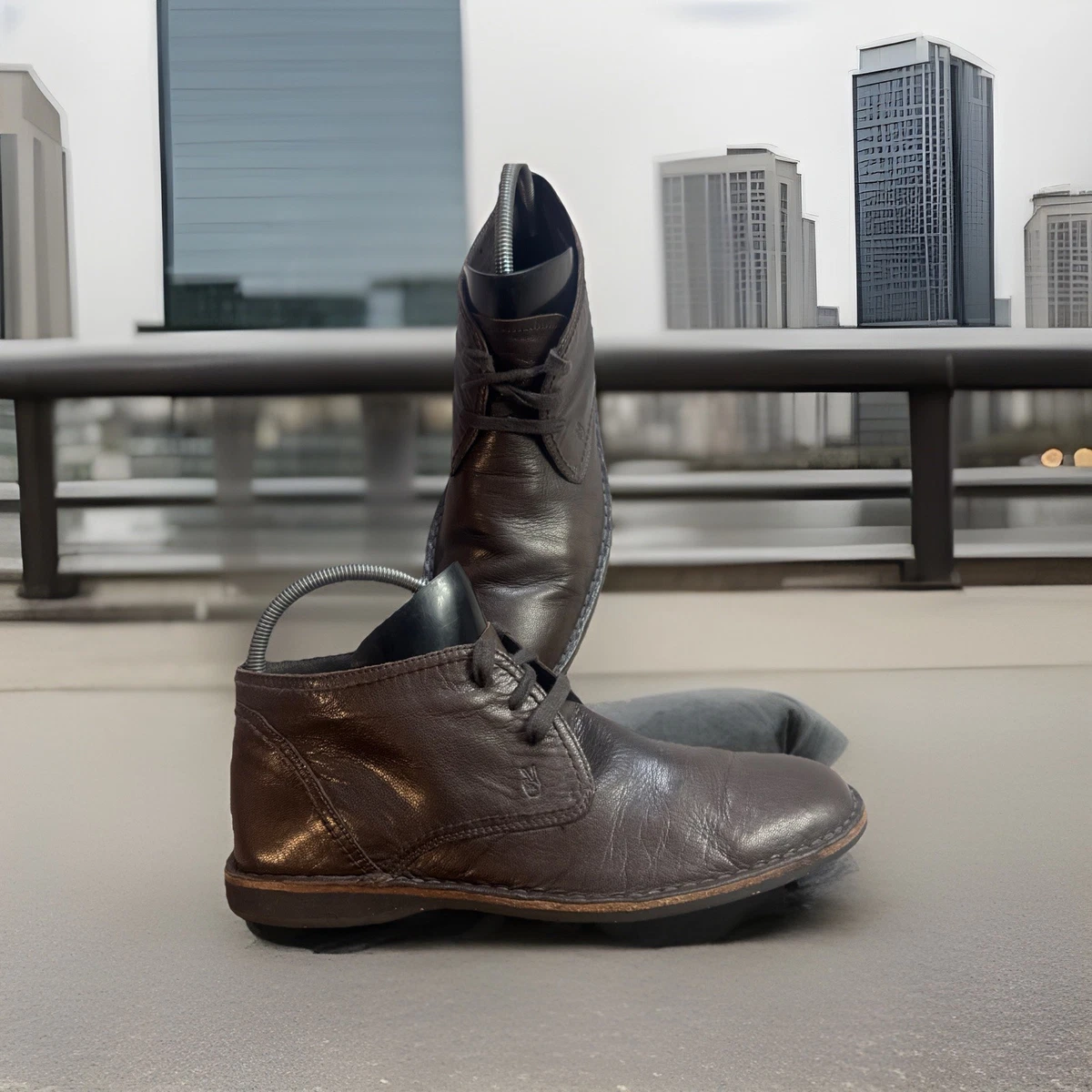 *RARE* John Varvatos Tall Parisian Button Boot size 11 John Varvatos Brown Biker Boots for Men for Sale | Shop New  main image 4