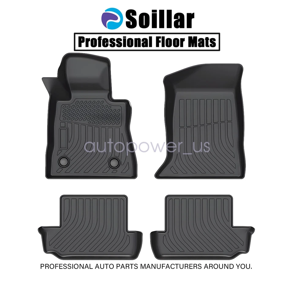 Juego de alfombrillas delanteras y traseras TPE de 2 puertas para Chevrolet Camaro 2016-2024 nuevas Foto 2 de 4