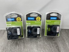 (5) DYMO D1 Standard Label Black-On-White Tap...