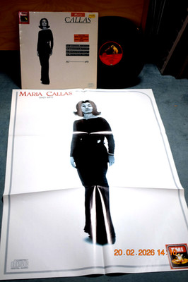 MARIA CALLAS: THE UNKNOWN RECORDINGS 1957- 1969 GERMAN 1ST PRESS HMV + POSTER NM