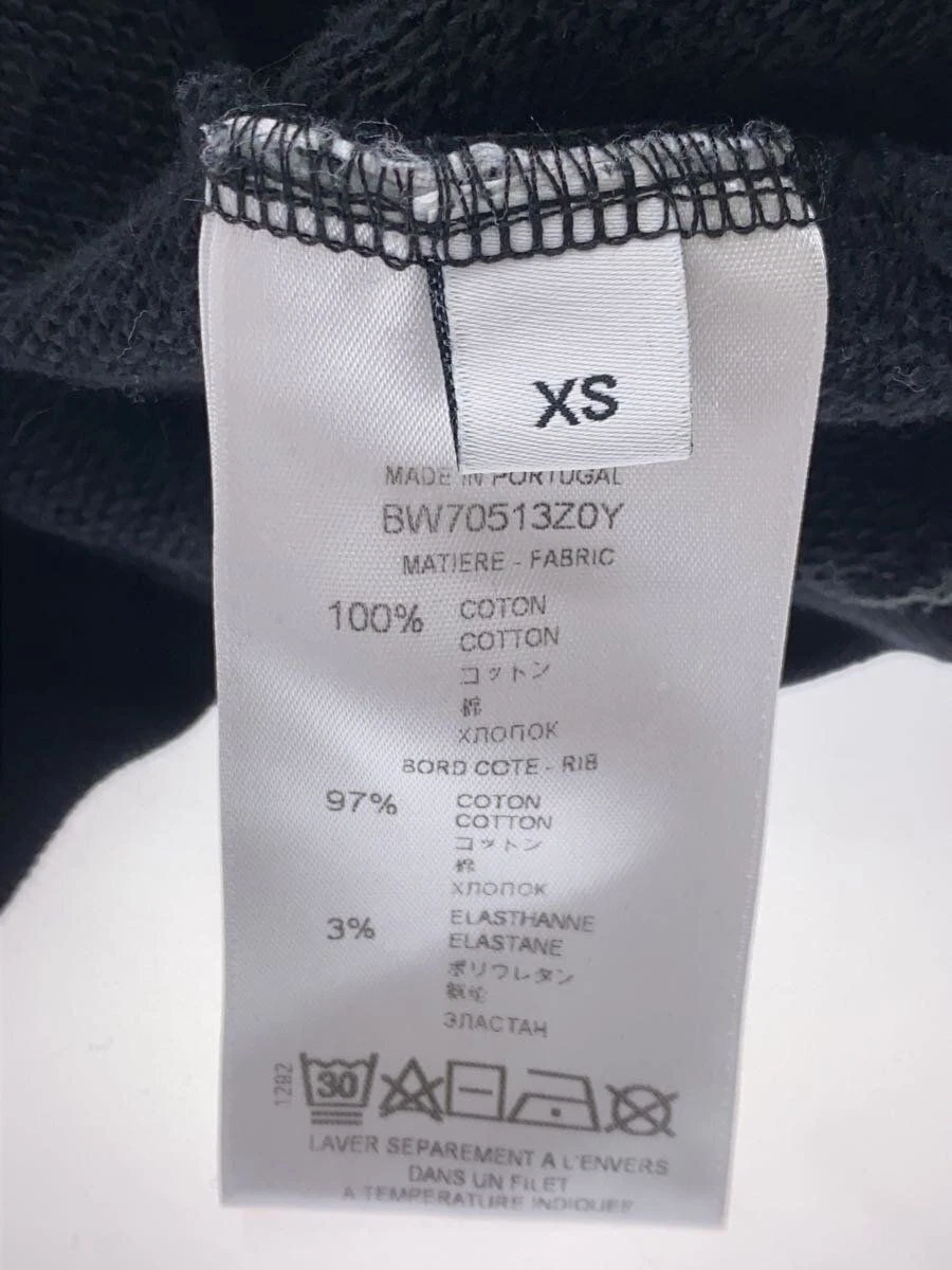 GIVENCHY felpa con cappuccio XS cotone nero tinta unita bw70573z0y usata