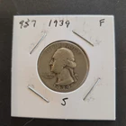 1939-S Washington Silver Quarter In Fine Condition