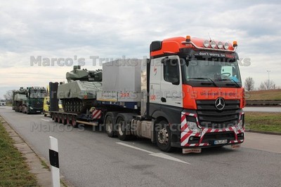 LKW Foto Mercedes-Benz Actros Schwerlasttransporter Deutschland weiß Univ #m1dm