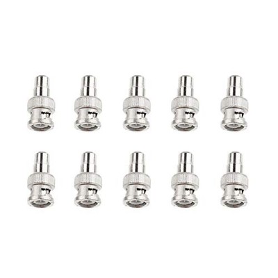 10 Stück BNC-Stecker auf AV RC A Buchse Stecker Adapter Steckverbinder für CCTV