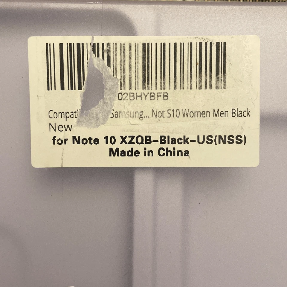 Asuwish 黑色人造麂皮绒钱包式手机壳三星 Note 10 磁性闭合 — 第 2/4 张图片