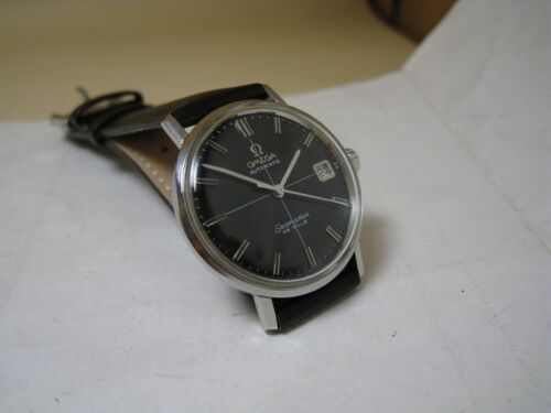 OMEGA SEAMASTER DE VILLE AUTOMATIC DATE BLACK DIAL STAINLESS STEEL 1966 WATCH - 第 1/14 張圖片