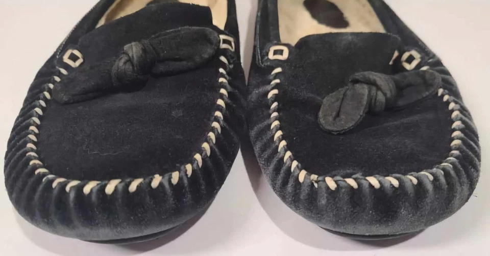 Mocasines mocasines de gamuza negros forrados de piel sintética talla 10 Cole Haan para mujer Foto 4 de 4