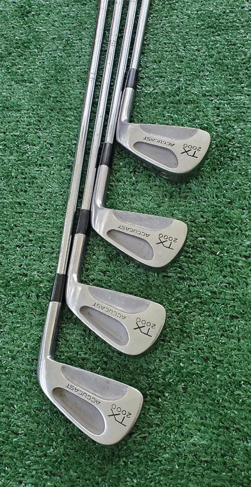 Vtg Ram TX2000 Iron Set 3-SW Golf Clubs Steel Stiff Flex Right Handed RH - Image 4 of 4