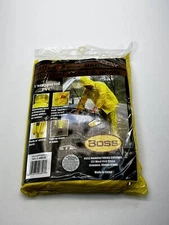 Boss 10 mil Three Piece Rain Suit. Size is XX Large. Pants, Jacket & Hood.