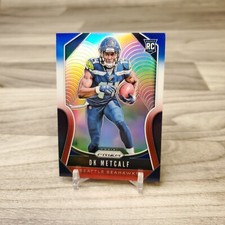 2019 Panini Prizm DK Metcalf #343 Red White & Blue Prizm Rookie (RC)