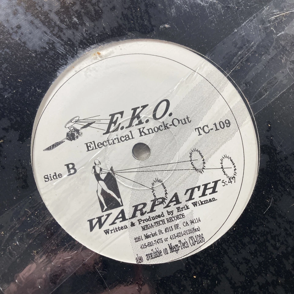 Electrical Knock Out EKO Warpath UFO Mega-Tech Records TC-109 Maxi Single Vinyl - Image 2 of 4