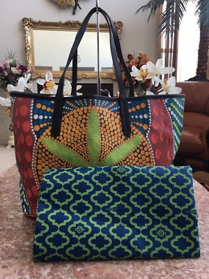 New orYANY ''Casablanca'' LG Multi Printed Coated Fabric Weekender/Beach Tote $199
