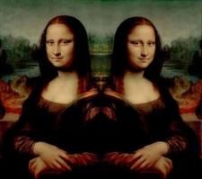 Leonardo Da Vinci Mona Lisa Poster Alien Face 11x16 in high definition