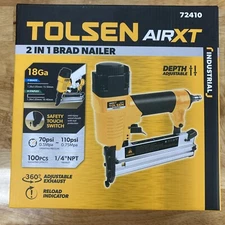 Tolsen Air XT 2 in 1 Brad Nailer 18ga